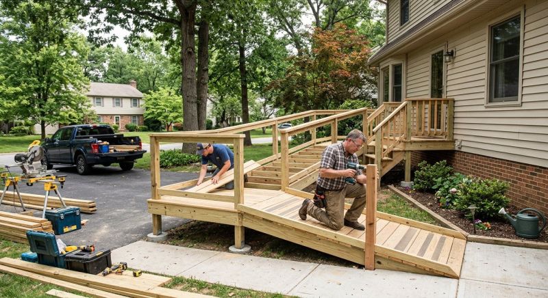 Wood Ramp Construction in Kansas City, KS