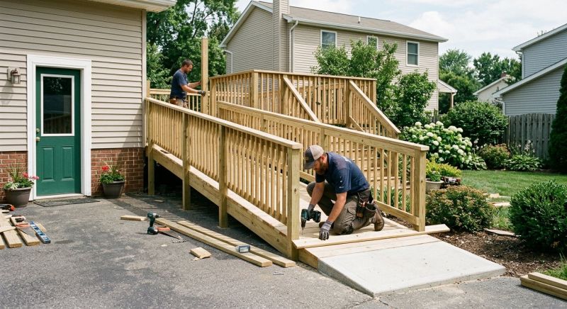 Deck Ramp Installation in Conroe, TX