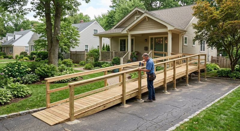 Porch Ramp Installation in Wilmington, NC