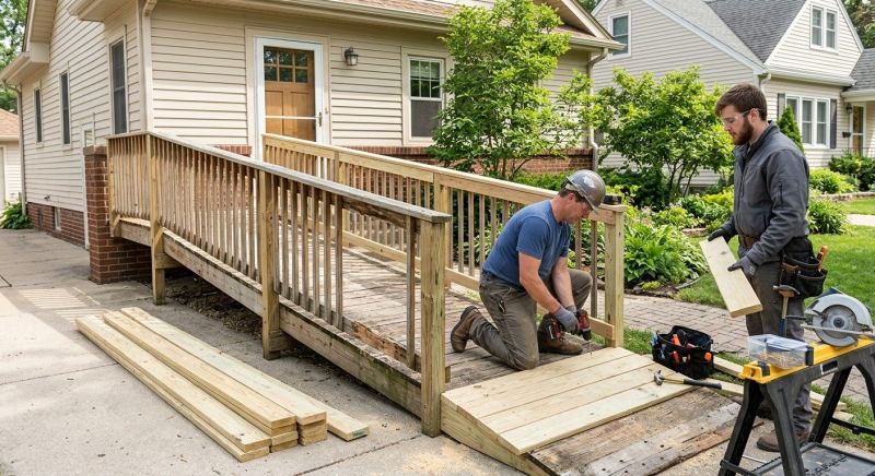 Wood Ramp Construction in Wilmington, NC